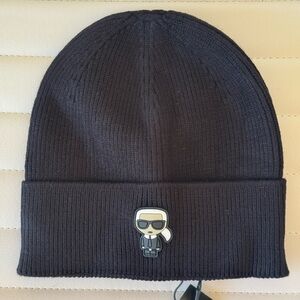 Karl Lagerfeld Black Beanie
